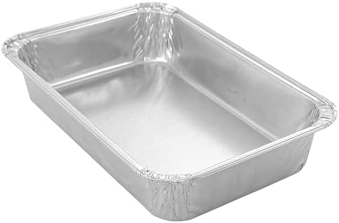 PACTOGO 6" x 4" x 1" Disposable Aluminum Foil Smooth-Wall Oblong Mini Danish Cake Pans - Ideal Baking Tins for Sweets, Coffee Cakes, Danishes, Cookies, Brownies (Pack of 200) - Image 5