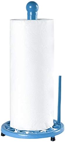 JOGREFUL Cast Iron Paper Towel Holder, Kitchen Countertop Stand Light Blue by JOGREFUL