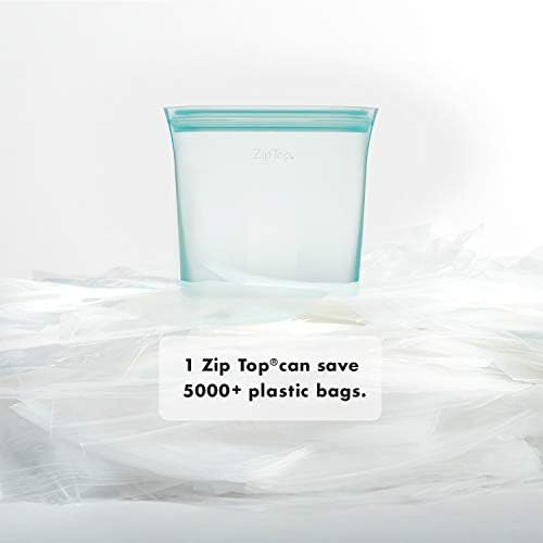 Zip Top Reusable Food Storage Bags | Sandwich Bag [Frost] | Silicone Meal Prep Container | Microwave, Dishwasher and Freezer Safe | Made in the USA - Image 5