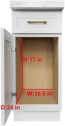 Sikarou Wood Pull Out Cabinet Organizer 2 Tie 9" W x 21" D, Heavy-Duty Sliding Drawers for Inside Cabinets Storage and Organization for Kitchen, Pantry, Bathroom - Image 3