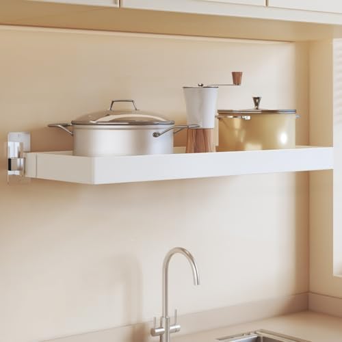 Wall-Mounted Stainless Steel Dish Drying Rack with Cutlery Holder,Hooks & Drainboard – Space-Saving Shelf for Plates,Bowls & Cups by Unknown