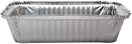 Tiger Chef Aluminum Tin Foil Pans Disposable Freezer to Oven Safe Aluminum Foil Pans (60, 2.25 Lb) by TigerChef