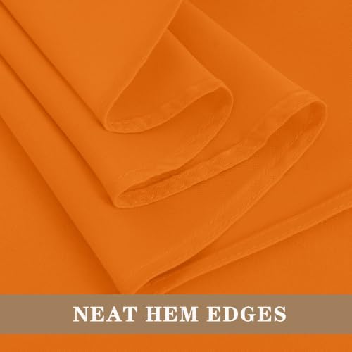 Fitable 6 Pack Orange Square Tablecloths 70x70 Inch for 2-4 Ft Tables - Image 4