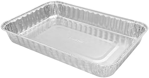 PACTOGO 9" x 6" x 1.25" Oblong Disposable Aluminum Foil Danish Cake Pans - Ideal Baking Tins for Sweets, Cakes, Cookies, Brownies (Pack of 12) by PACTOGO