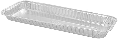 PACTOGO 11" x 4" x 1" Disposable Aluminum Foil Oblong Danish Cake Pans - Ideal Baking Tins for Sweets, Cakes, Cookies, Brownies (Pack of 200) - Image 2