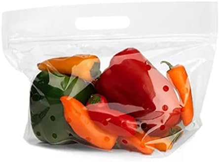 Fantapak Produce Bag 10 x 6.5-2mil - Zip Closure – Vented | 500/Case by Unknown