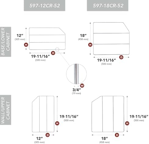 Rev-A-Shelf 18" Bakeware and Tray Divider for Wall/Base Cabinets, Chrome - Image 3