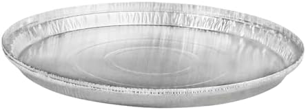 48 Pack 10 inch Disposable Aluminum Foil Pizza Pans | Made in USA, Round Baking Sheet, Personal Pizzas, Cookie Cakes, Freezer & Reheating by TheBakerCelebrations