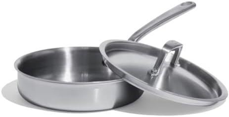 Made In Cookware - 1.75 Quart Stainless Steel Saute Pan - 5 Ply Stainless Clad - Professional Cookware - Induction Compatible - Crafted in Italy by MadeIn