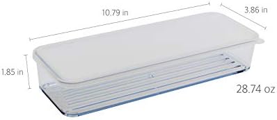Silicook Flat Plastic Box for Kitchen for Kitchen&Refrigerator Organization, Transparent Food Storage Container for Kitchen, Fridge, Freezer (5 x 600ml) - Image 2