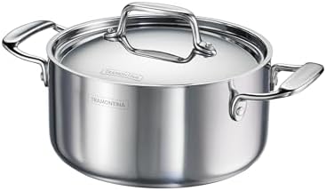 Tramontina Utsava Tri-Ply Clad Stainless Steel 3.25-Qt Casserole with Lid - Image 7