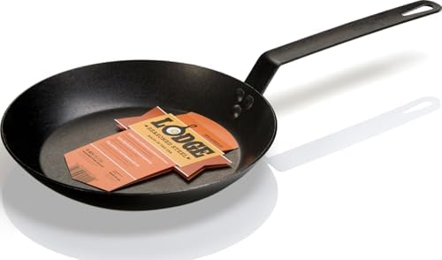Lodge Pre-Seasoned Carbon Steel Skillet, Long Handle, 10 Inches by Lodge