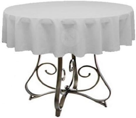 Round 72-Inch Polyester Tablecloth - Available in Over 45 Colors, Ideal for Restaurants and Versatile Event Overlays Choose from Classic White, Elegant Black, and More! (Silver) by KS+Linens