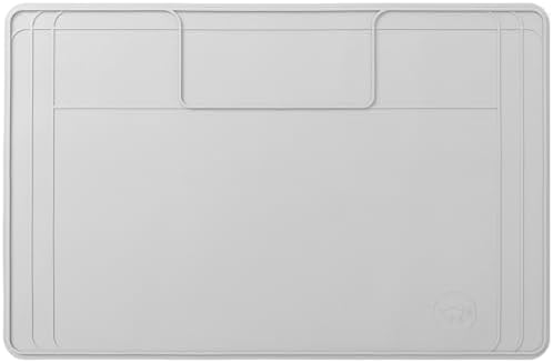 The Original Under Sink Mat - Silicone Waterproof mat, Trimmable, Easy to Clean, Kitchen cabinet liner, Under sink protector mats, Drip Tray with Lip - 34" x 22" or smaller by FamousDino