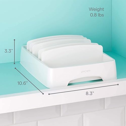YouCopia StoraLid Adjustable Food Container Lid Organizer for Kitchen Cabinet Storage, Small, 2-Pack - Image 5