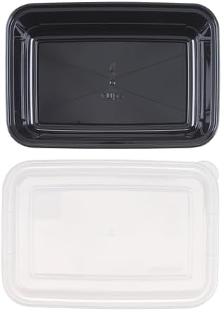 GoodCook Meal Prep Rectangle Single Compartment 30 units, Black, BPA Free - Image 3