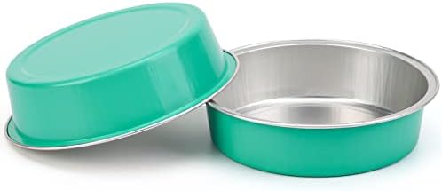 Beasea Elegant Blue 8 Oz Mini Pie Pans Tart Pans Tin Baking Tins with Lids, 4 Inch 20 Pack Disposable Baking Pans For Cake Tart Quiche - Image 4