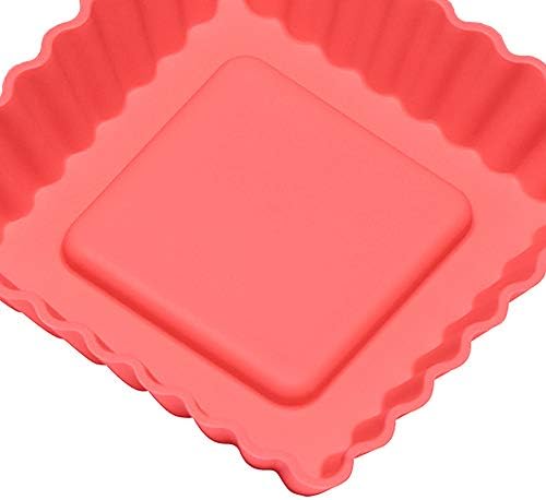 LURCH Germany Flexiform Silicone Mini Squared Tartlet - Set of 6 - Pastel Mix - Image 5