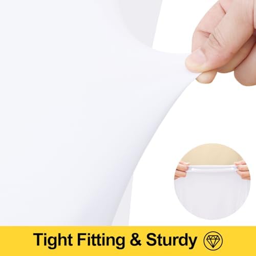 Smiry 2 Pack Spandex Elastic Fitted Table Cloth Skirt for 6FT Table - Image 5