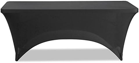 Iceberg iGear Stretch Fabric Table Cover, 6 ft, Black by IcebergEnterprisesLLC