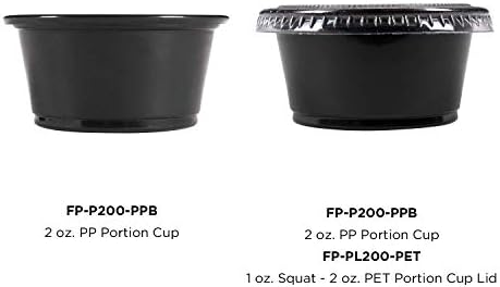 Karat FP-P200-PPB 2 oz. PP Portion Cups - Black (Case of 2500) - Image 5