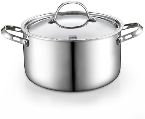Cooks Standard Multi-Ply Clad 6 Quart Stainless Steel Stock Pot with Lid by CooksStandard