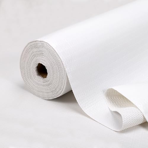 Practical White Shelf Liners for Kitchen Cabinets Non-Slip 18" x30FT by Insigoo