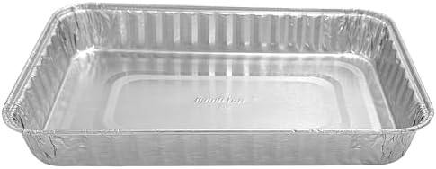 PACTOGO 9" x 6" x 1.25" Oblong Disposable Aluminum Foil Danish Cake Pans - Baking Tins for Sweets, Cakes, Cookies, Brownies (Pack of 200) - Image 2