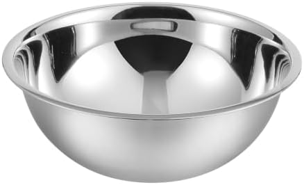 YBM HOME 5 Quart Stainless Steel Premium Mixing Bowl – Heavy Duty Deep Prep Bowl for Baking, Cooking, Dough Mixing, Salad Serving & Commercial Kitchen Use by YBMHome