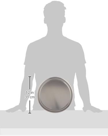 New Star Foodservice Restaurant-Grade Aluminum Pizza Pan/Tray with Wide Rim, 12 Inch, Pack of 6 - Image 3