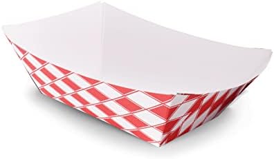 Case of 500 Paper Food Trays Hot Dog, Popcorn, Nacho, Burger (Size 500 5lb) by DHGPROFESSIONAL