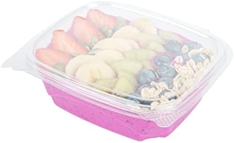 Restaurantware 12 oz Rectangle Clear Plastic Deli Snack Container, 100 Pack by Restaurantware