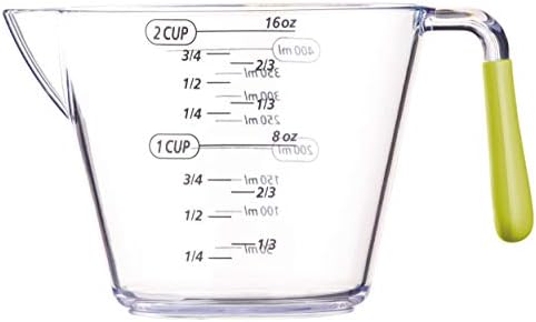 KitchenCraft Colourworks 3 Piece Acrylic Measuring Jug Set in Green CWMJUGSETGRN - Image 3