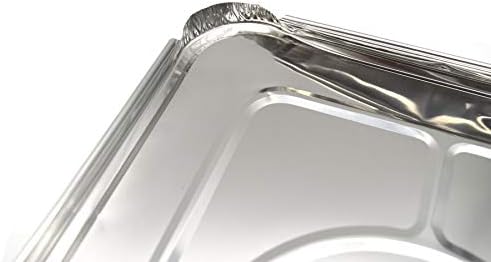 (35 Pack) Premium Lids for Chafing Pans 9" x 13" Half Deep Pans l Top Choice Disposable Heavy Duty Aluminum Foil Tin Pan Lid Perfect for Roasting Potluck Catering Party BBQ Baking Cakes Pie - Image 5