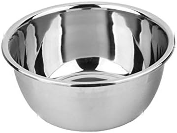meleg otthon Stainless Steel Bowl,1.5QT Salad Bowl,Metal Bowls,Stainless Steel Basin, Deeper Edge Mirror Finish Dishwasher Safe bowl (S)… by meleg+otthon