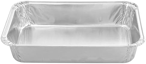 PACTOGO 6" x 4" x 1" Disposable Aluminum Foil Smooth-Wall Oblong Mini Danish Cake Pans - Ideal Baking Tins for Sweets, Coffee Cakes, Danishes, Cookies, Brownies (Pack of 50) - Image 6