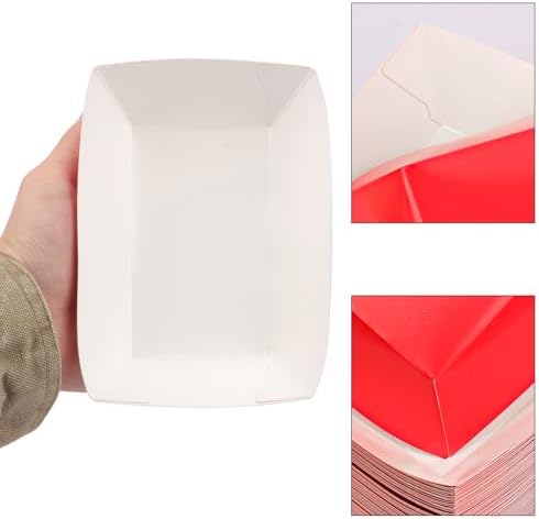 300 Pcs 2 lb Disposable Kraft Nacho Boat Trays, Disposable Paper Food Boat for Tacos, Hot Dogs, and Snacks, Perfect for Parties, BBQs, and Festivals - Image 3