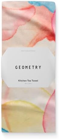 GEOMETRY Spring Kitchen Towels - Double Sided, Quick Dry Microfiber Cloth - Spring & Summer Dish Towels for Kitchen Drying - Premium Quick Dry Towel - Bubbling, 18" x 30" - 1-Pack by GEOMETRY