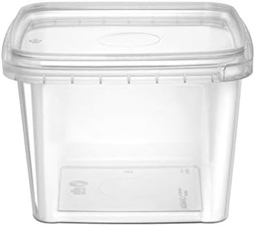 NYHI 16 oz Deli Containers with Lids 20 Pack, Square Clear Plastic Containers with Lids BPA Free, Airtight Soup Containers with Lids for Meal Prep, Take Out & Food Storage - Image 5
