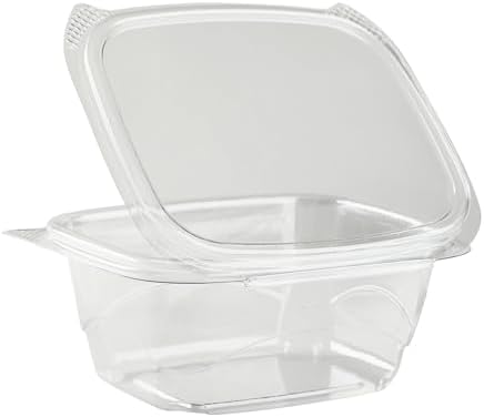 Karat PET Hinged Deli Containers with Lids - Perfect for Pasta Salads, Fruit, Deli Sides, and Home Meal Prep - Clear Plastic Food Containers, Take Out Containers (16oz) - Image 6