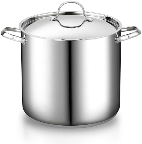 Cooks Standard Extra Large Soup Pot - Stainless Steel Induction Cookware by CooksStandard