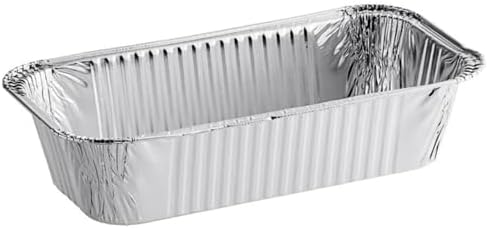 5 lb Disposable Aluminum Loaf Pans | Heavy Duty Foil Baking Containers With Aluminum Lids | Rectangular Bread Cake Mini Bakeware Recyclable Oven Safe for Cooking Catering | 20 Count - Image 2