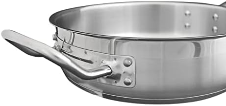 TrueCraftware- 3 Qt. Stainless Steel Sauté Pan with Lid and Welded Hollow Handle- Commercial Chef Skillet Fry Omelet Stir Fry Pan Induction Cookware - Image 4