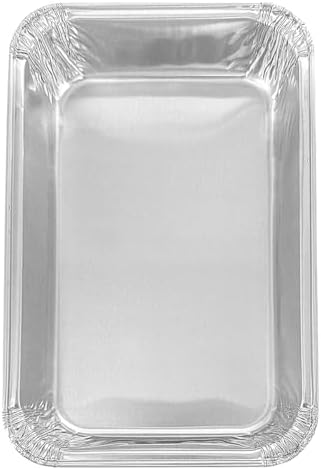 PACTOGO 6" x 4" x 1" Disposable Aluminum Foil Smooth-Wall Oblong Mini Danish Cake Pans - Ideal Baking Tins for Sweets, Coffee Cakes, Danishes, Cookies, Brownies (Pack of 50) - Image 7