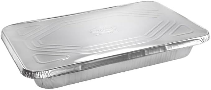 Full Size Aluminum Pans With Lids, 21x13 Large Disposable Roasting & Baking Deep Foil Pans - 10 Pack - Extra Heavy Duty Durable Chafing Trays for Restaurants, Steam Table, Buffets & Bakeware - Image 4