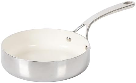 Bloomhouse - Two Time Oprah's Favorite Things Winner - 8 Inch Triply Stainless Steel Fry Pan w/Non-Stick Non-Toxic Pro Ceramic Interior Frying Pan by Unknown