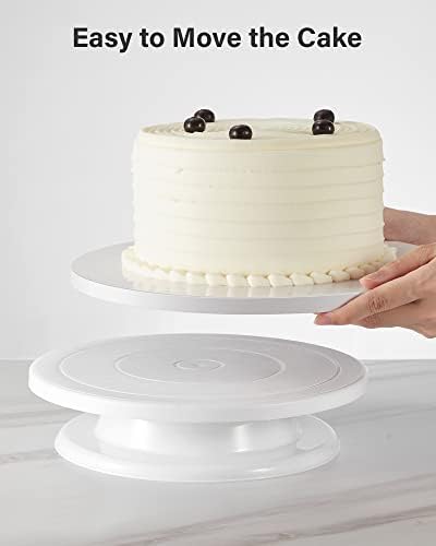 Kootek 6 Pack Cake Boards 10 Inch Round Cake Drums Base para Pastel | Disposable, 1/2 Inch Thick, Sturdy Corrugated Cardboard Base, Smooth & Grease-resistant Surface, White, for Multi-tiered Cake - Image 6