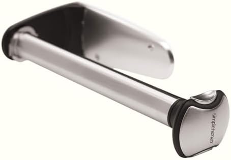 simplehuman Wall Mount Paper Towel Holder, Under-Cabinet or Wall Mounted Rack, Horizontal or Vertical Install, One-Handed Tear with Tension Spring, Quick-Release Knob, Brushed Stainless Steel - Image 5