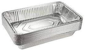 (10 Count) Full Size Deep Steam Table Pans Without Lids | Aluminum Foil Pans | Disposable Food Containers for Baking, Freezing, and Storage (21” x 13” x 3”) - Image 4