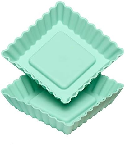 LURCH Germany Flexiform Silicone Mini Squared Tartlet - Set of 6 - Pastel Mix - Image 4